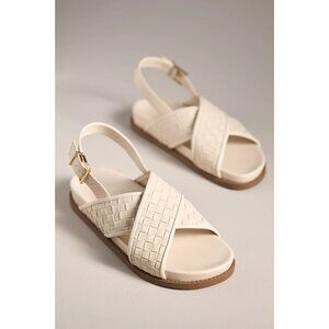 Schutz Ruby Sporty Crisscross Slingback Sandals 9.5